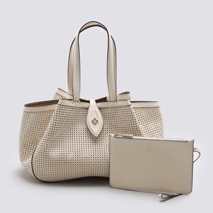 NEW Capodarte genuine leather handbag in Raffia color! WATCH OUR REEL :)